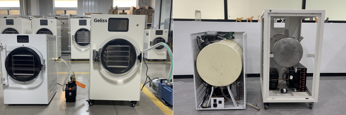 Comparison of Internal Frame Structures: Commercial-Grade Freeze Dryers vs. Low-Cost Freeze Dryers